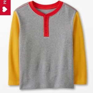 Hanna Andersson colorblock thermal henley